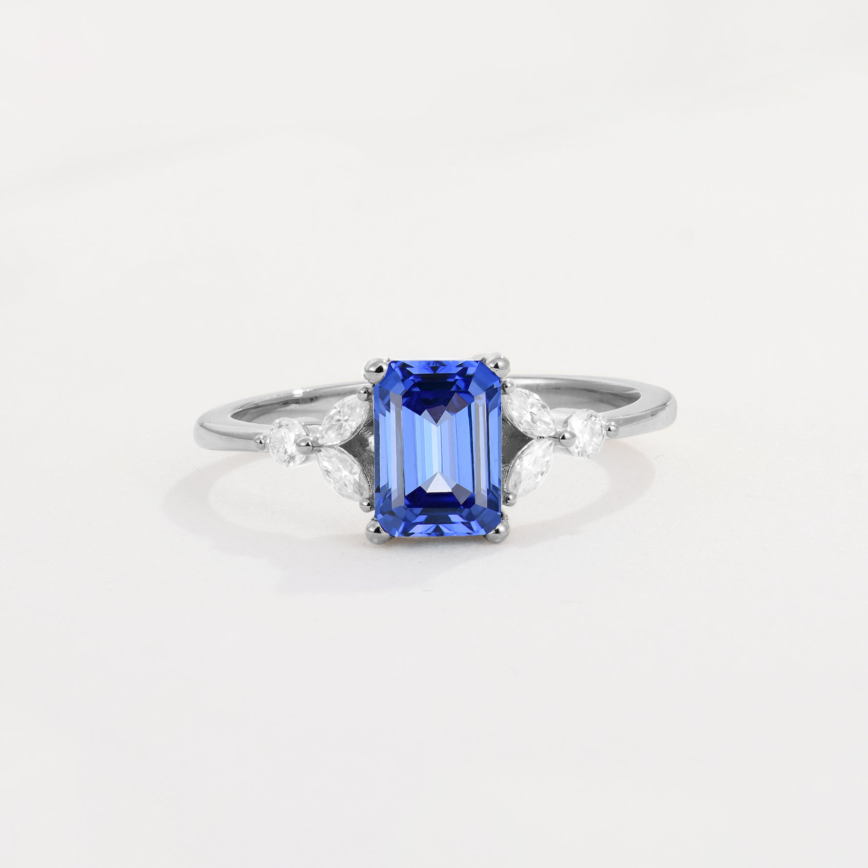 SR09245 Sapphire Ring - Additional view