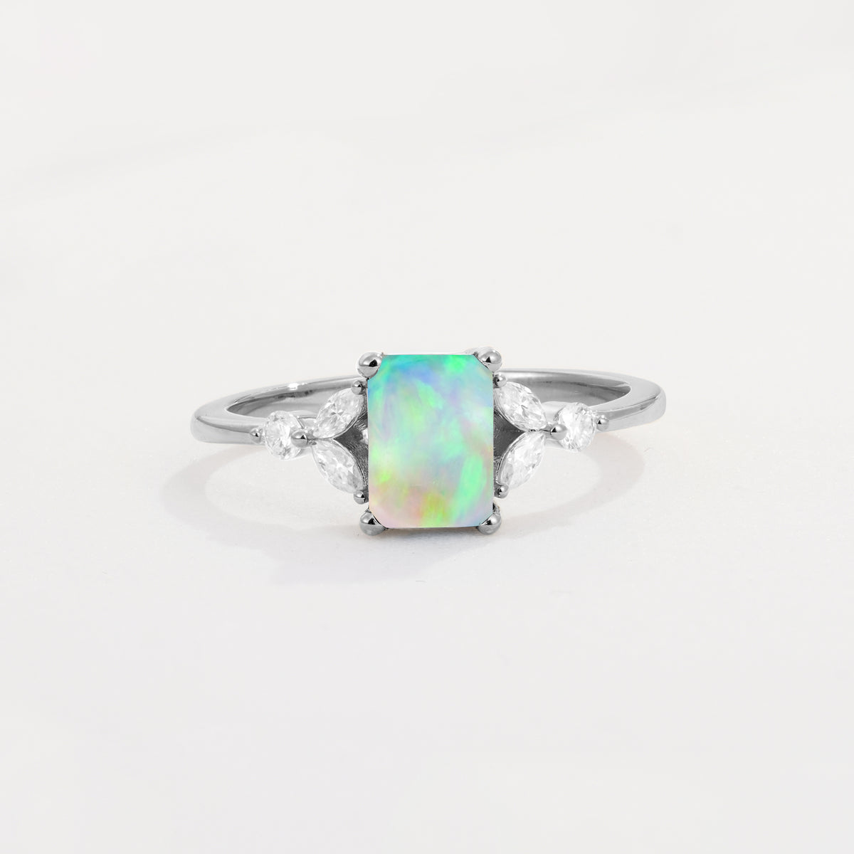 SR09245 Fire Opal Ring - Additional view