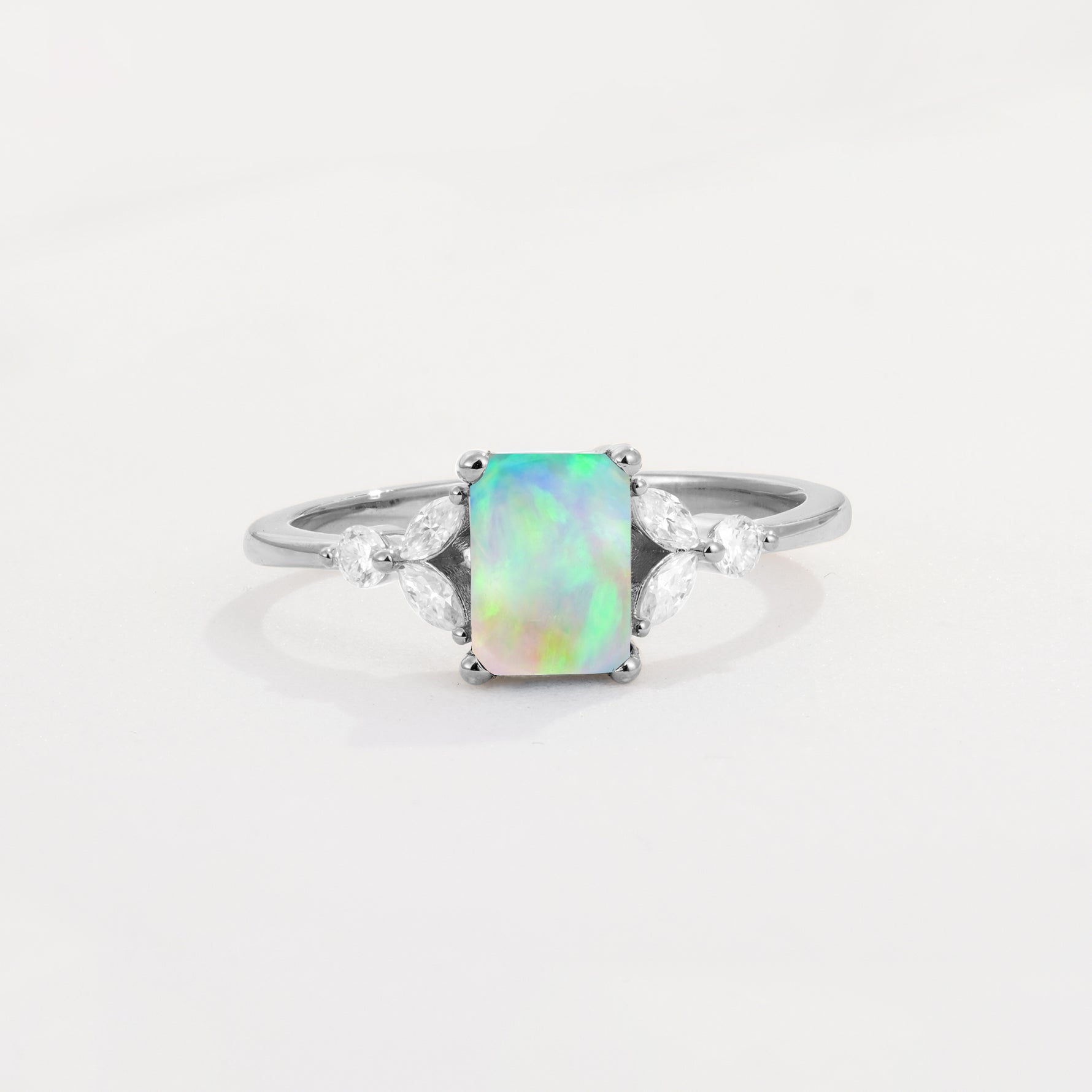 SR09245 Fire Opal Ring - Additional view