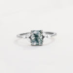 SR09245 Moss Agate Ring - Additional view