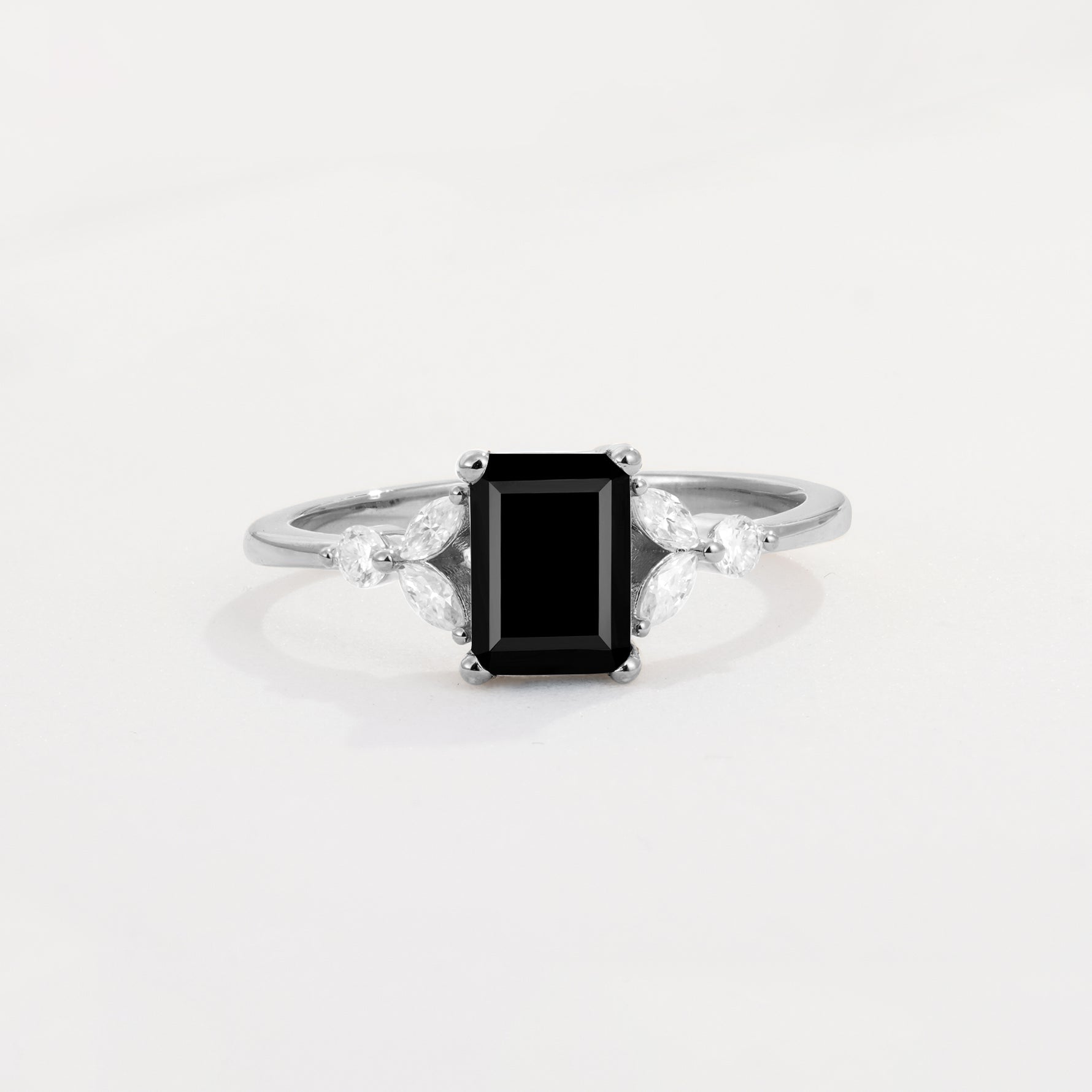 SR09245 Black Onyx Ring - Additional view