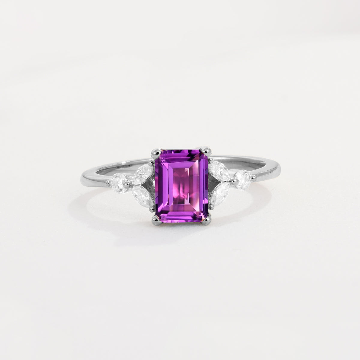 SR09245 Amethyst Ring - Additional view