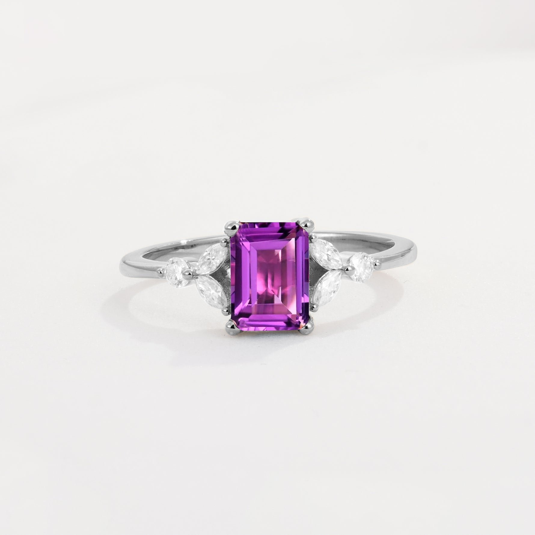 SR09245 Amethyst Ring - Additional view