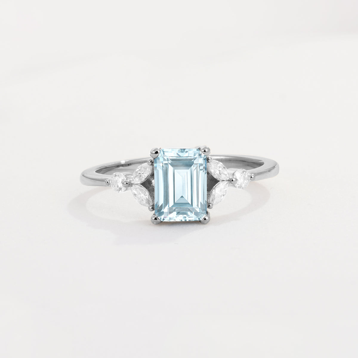 SR09245 Aquamarine Ring - Additional view