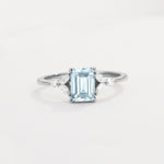 SR09245 Aquamarine Ring - Additional view