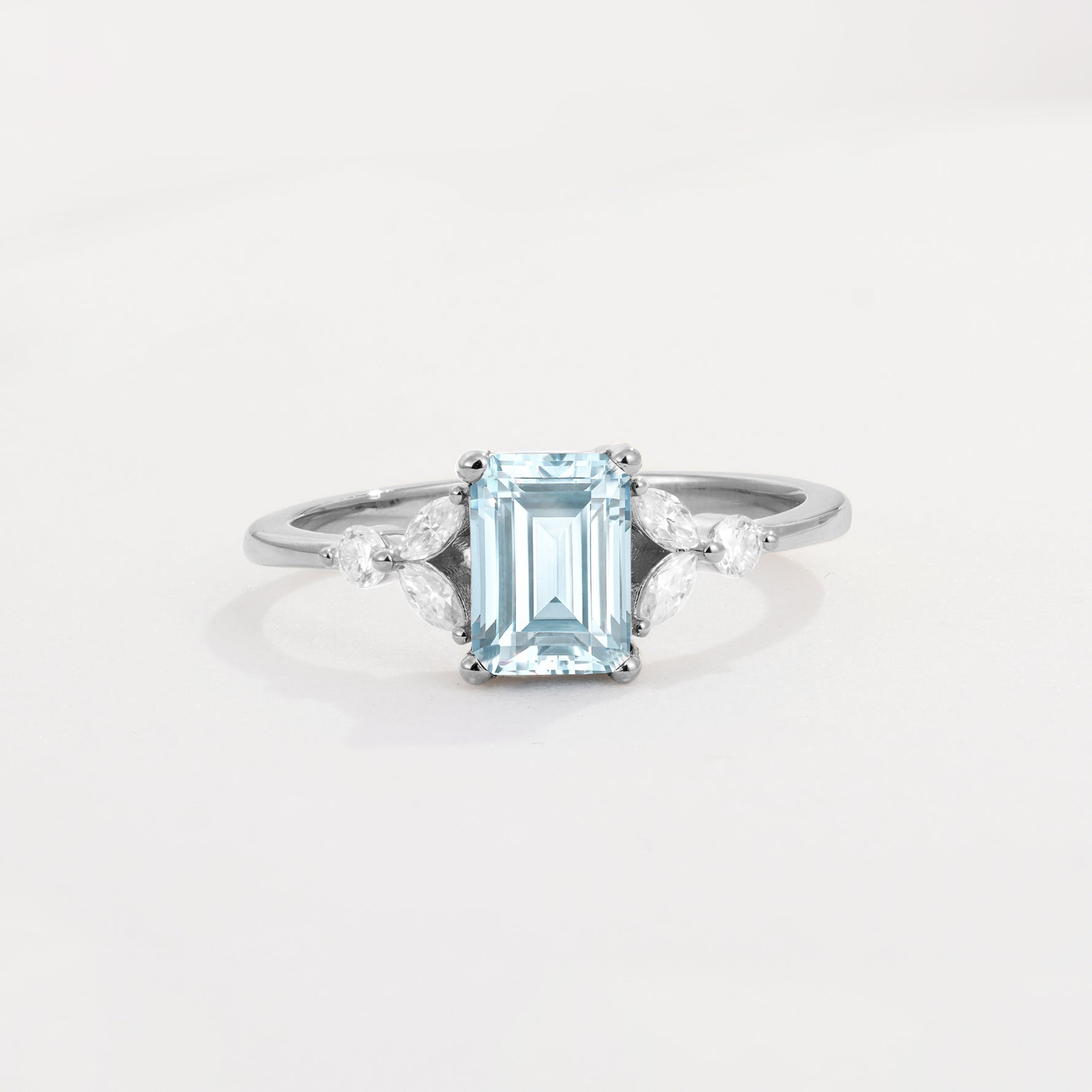SR09245 Aquamarine Ring - Additional view