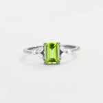 SR09245 Peridot Ring - Additional view