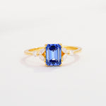 SR09245 Sapphire Ring - Yellow-Gold