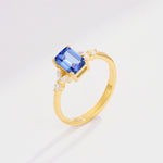 SR09245 Sapphire Ring - Additional view