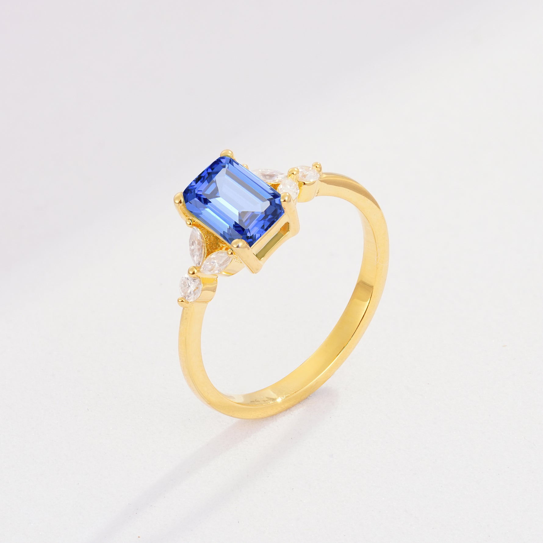 SR09245 Sapphire Ring - Additional view