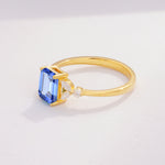 SR09245 Sapphire Ring - Additional view
