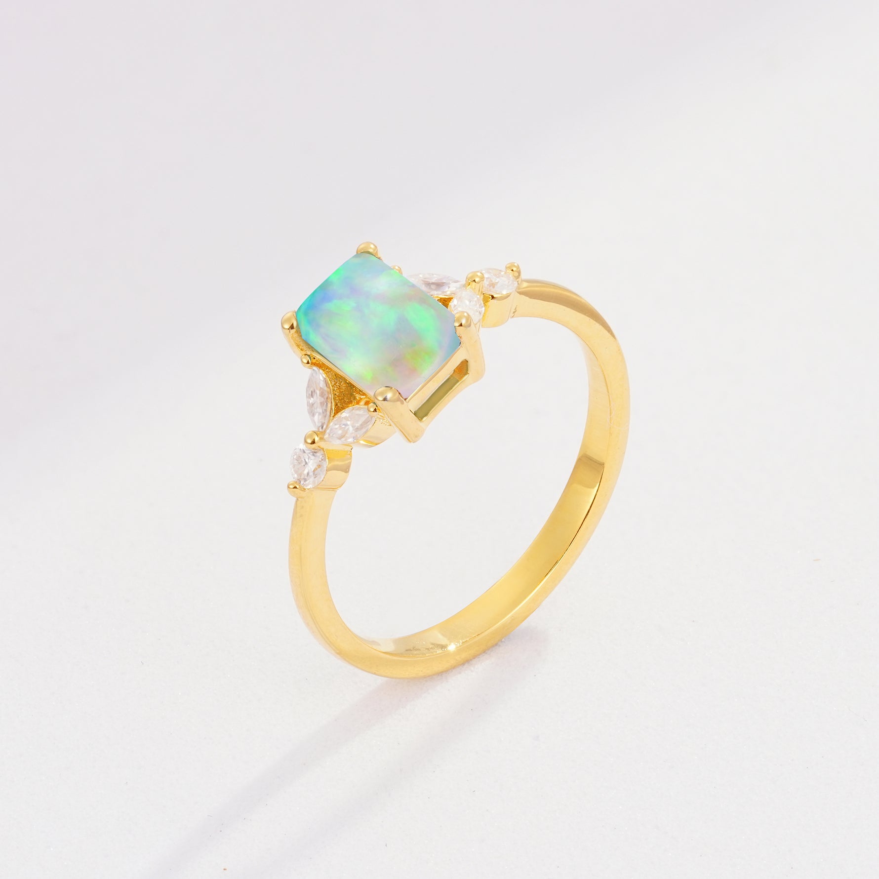 SR09245 Fire Opal Ring - Additional view