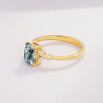 SR09245 Moss Agate Ring - Additional view