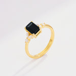 SR09245 Black Onyx Ring - Additional view