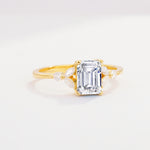 SR09245 Lab Diamond Ring - White-Gold