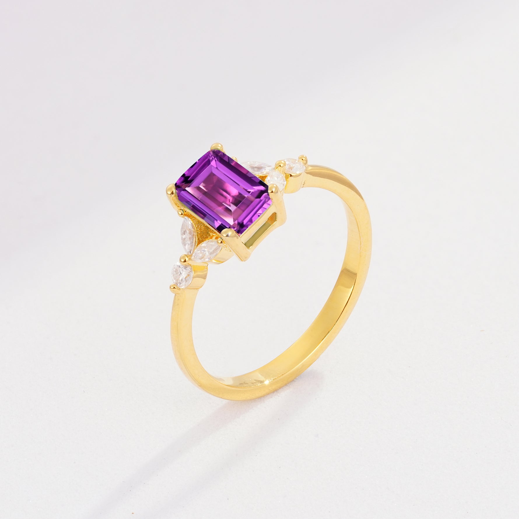 SR09245 Amethyst Ring - Additional view