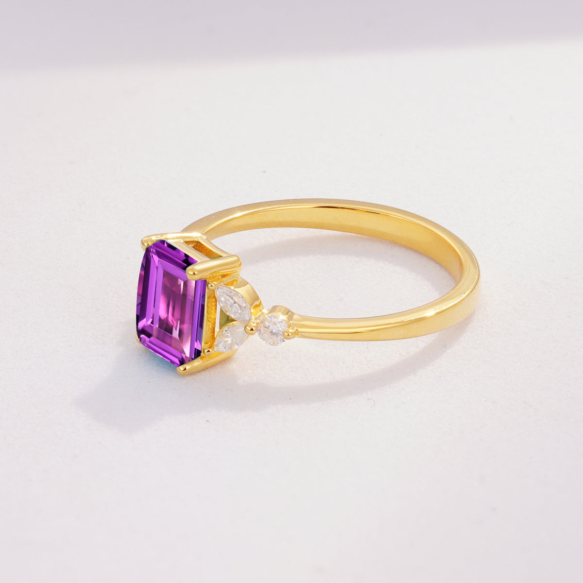 SR09245 Amethyst Ring - Additional view
