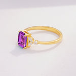 SR09245 Amethyst Ring - Additional view
