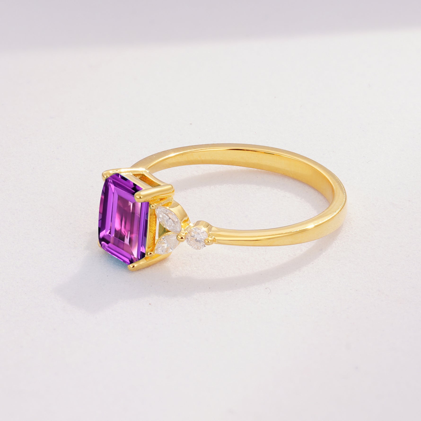 SR09245 Amethyst Ring - Additional view