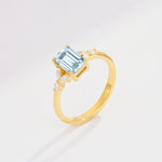 SR09245 Aquamarine Ring - Additional view