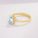 SR09245 Aquamarine Ring - Additional view