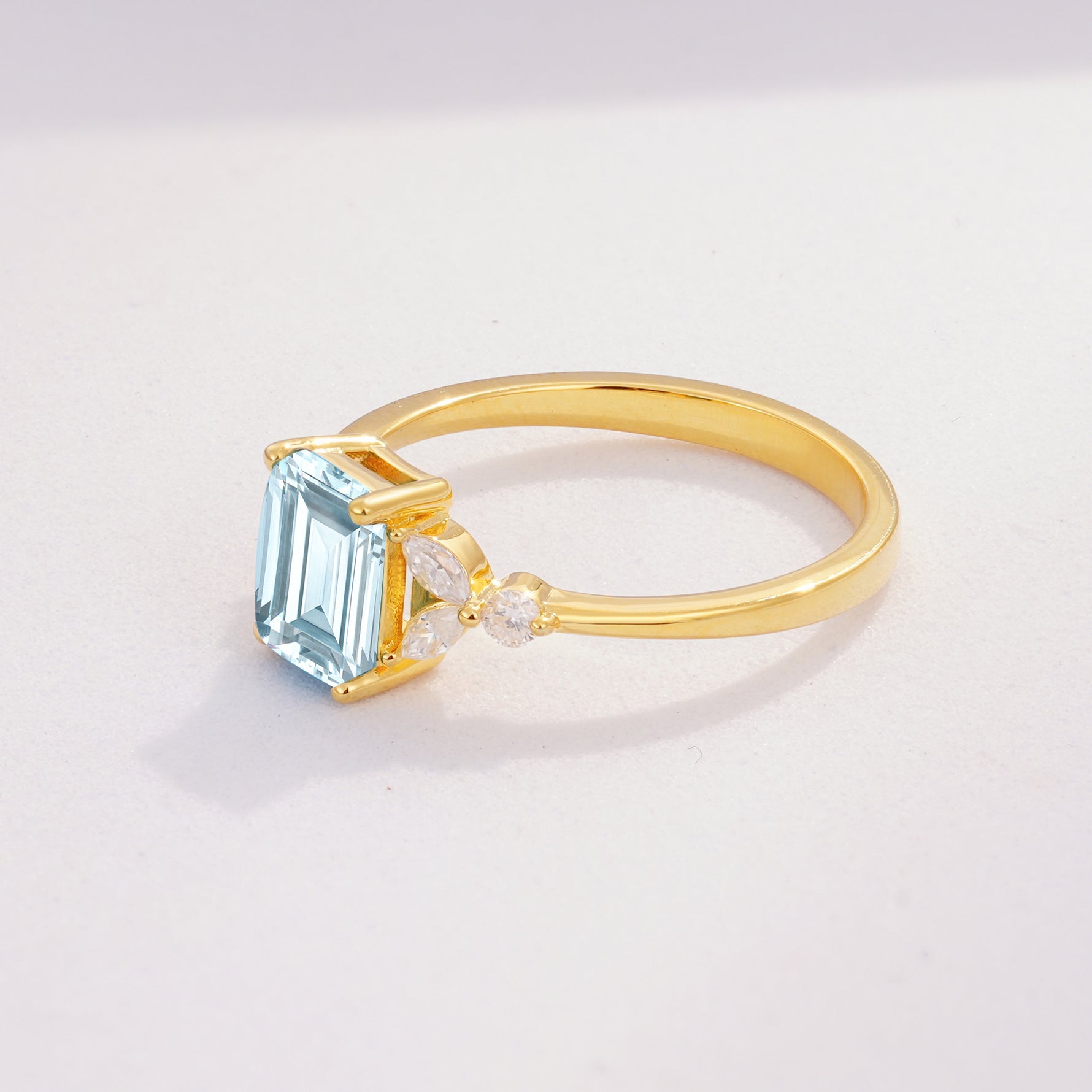 SR09245 Aquamarine Ring - Additional view