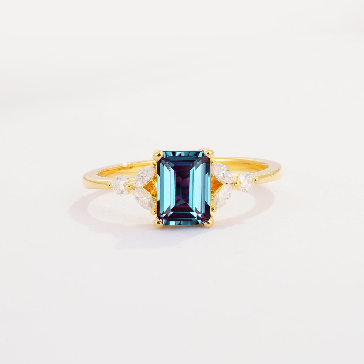 SR09245 Alexandrite Ring - Yellow-Gold