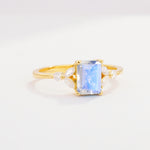 SR09245 Moonstone Ring - White-Gold