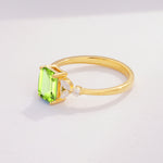 SR09245 Peridot Ring - Additional view