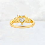 Heart Cut Moissanite Celtic Knot Engagement Ring - Additional view