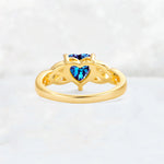 Heart Cut Alexandrite Celtic Knot Engagement Ring - Additional view