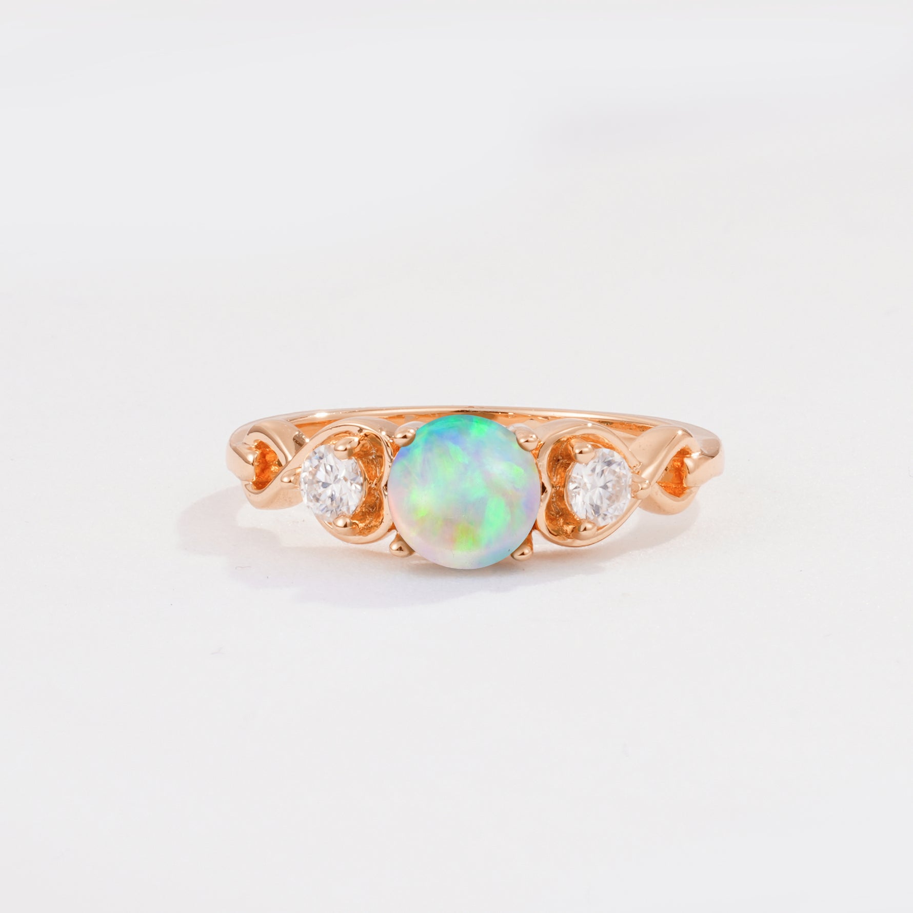 SR10658 Fire Opal Ring - Additional view