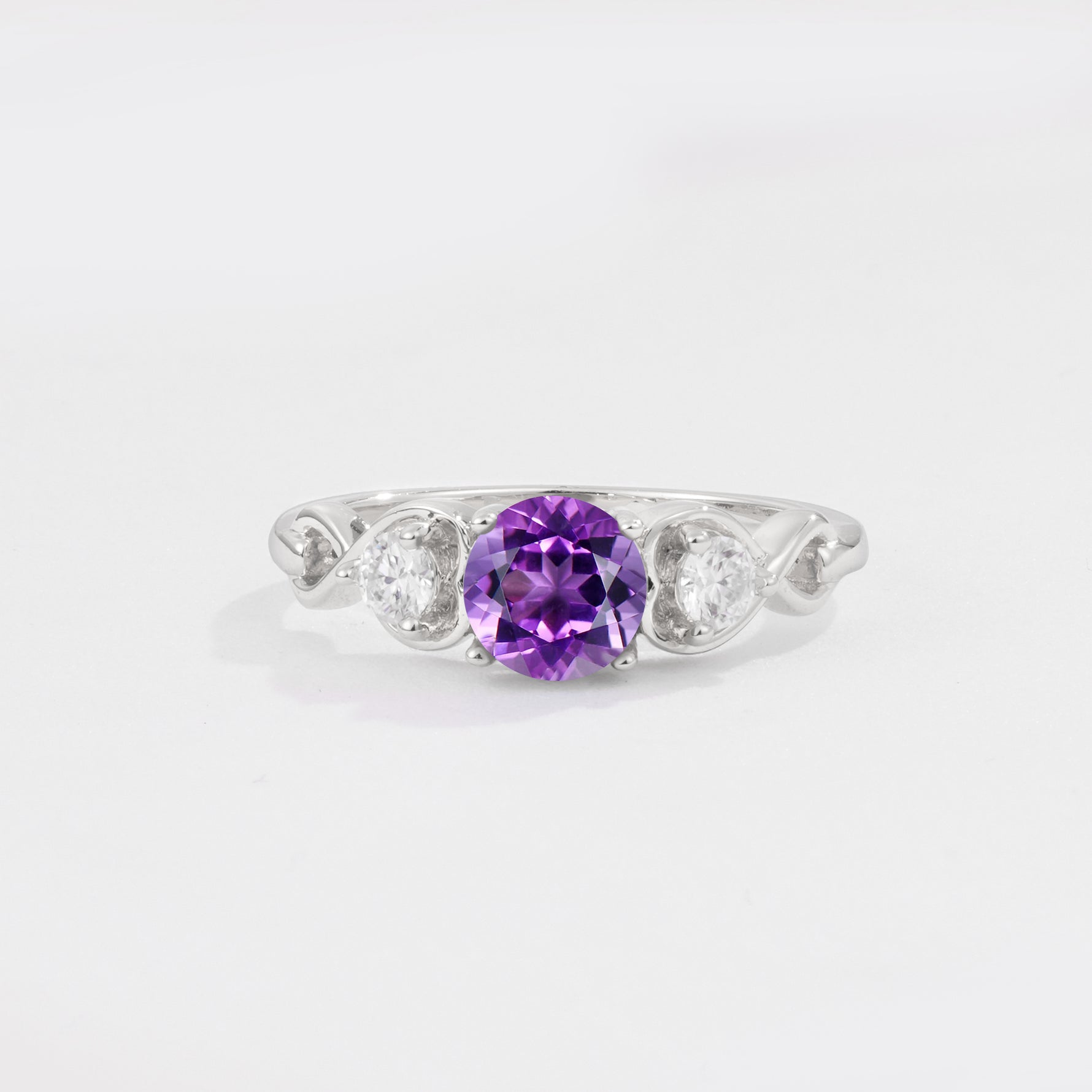 SR10658 Amethyst Ring - Additional view