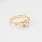 SR10658 Moissanite Ring - White-Gold