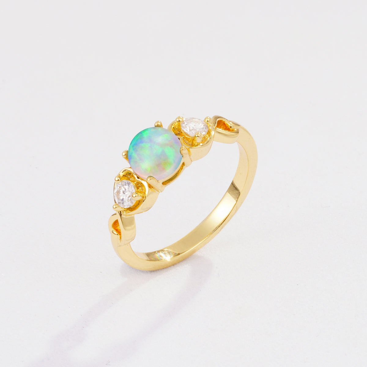 SR10658 Fire Opal Ring - Additional view