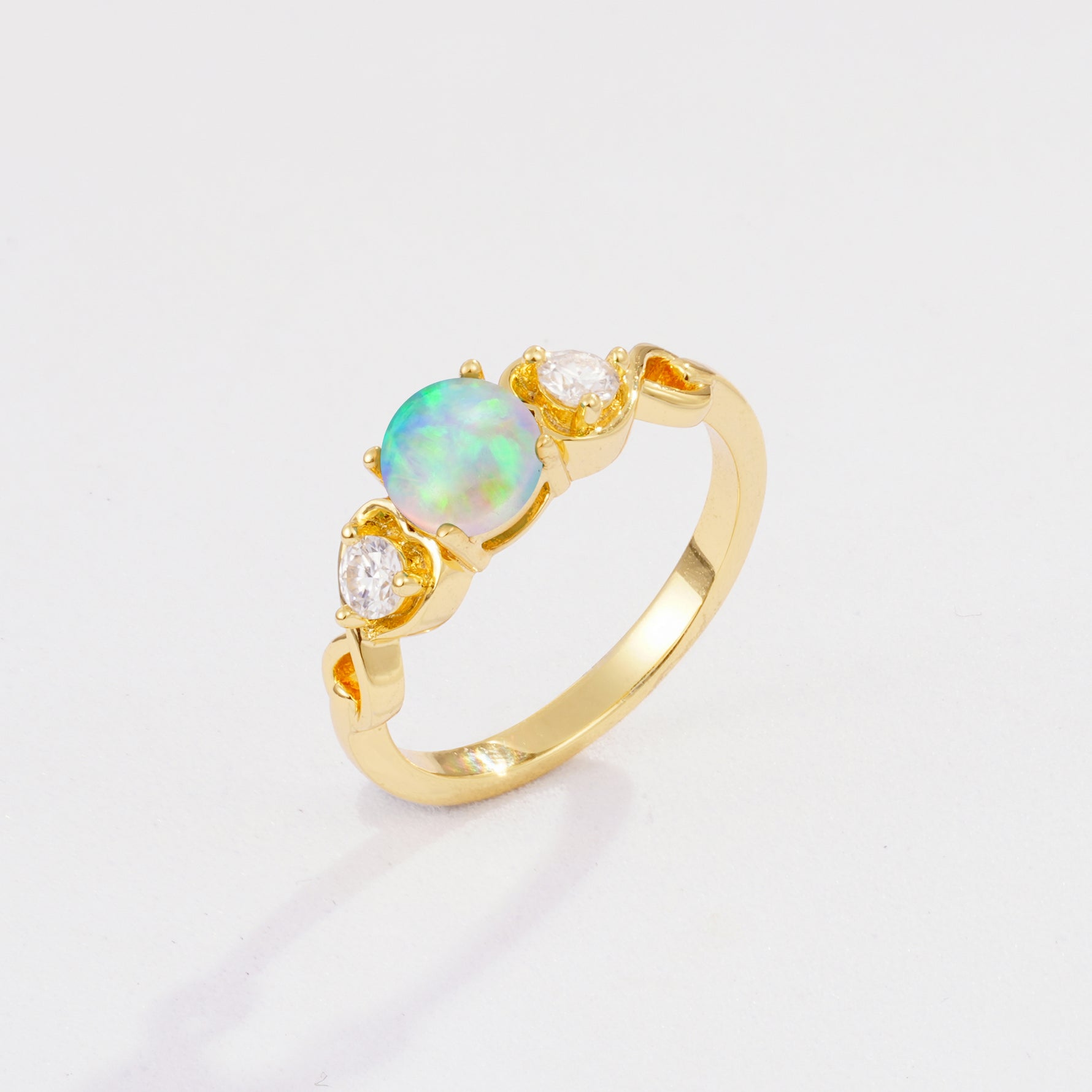 SR10658 Fire Opal Ring - Additional view