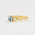 SR10658 Moss Agate Ring - Additional view