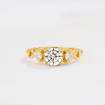 SR10658 Lab Diamond Ring - Yellow-Gold