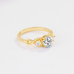 SR10658 Lab Diamond Ring - White-Gold