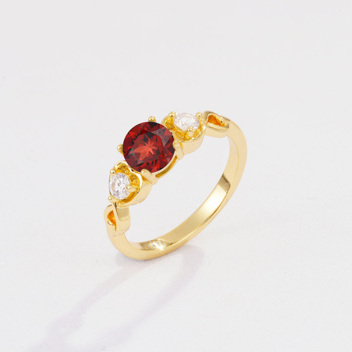 SR10658 Garnet Ring - Additional view
