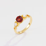 SR10658 Garnet Ring - Additional view