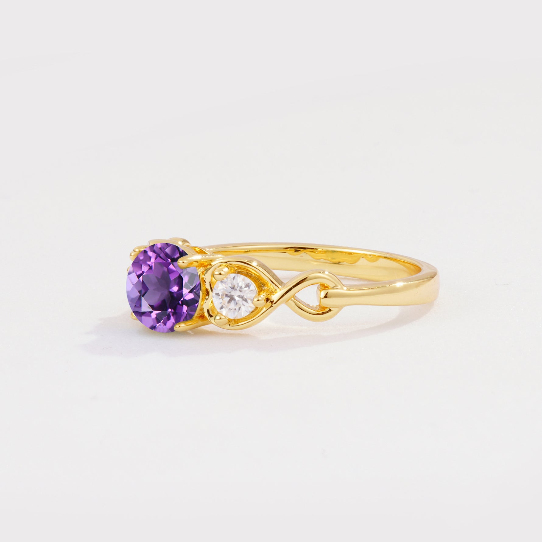SR10658 Amethyst Ring - Additional view