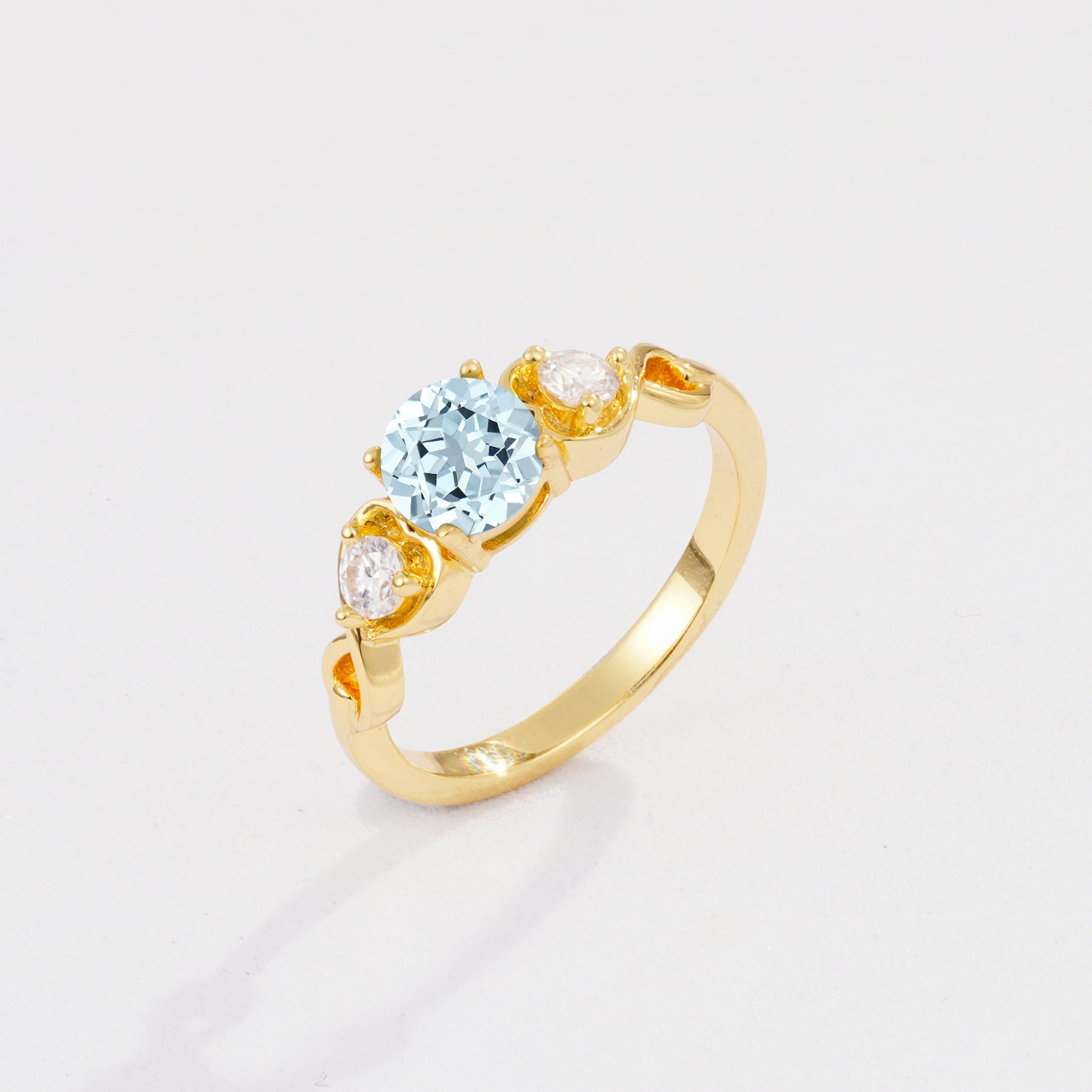 SR10658 Aquamarine Ring - Additional view