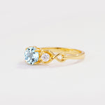 SR10658 Aquamarine Ring - Additional view