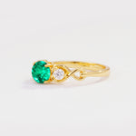 SR10658 Emerald Ring - Additional view
