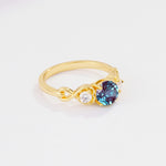 SR10658 Alexandrite Ring - White-Gold