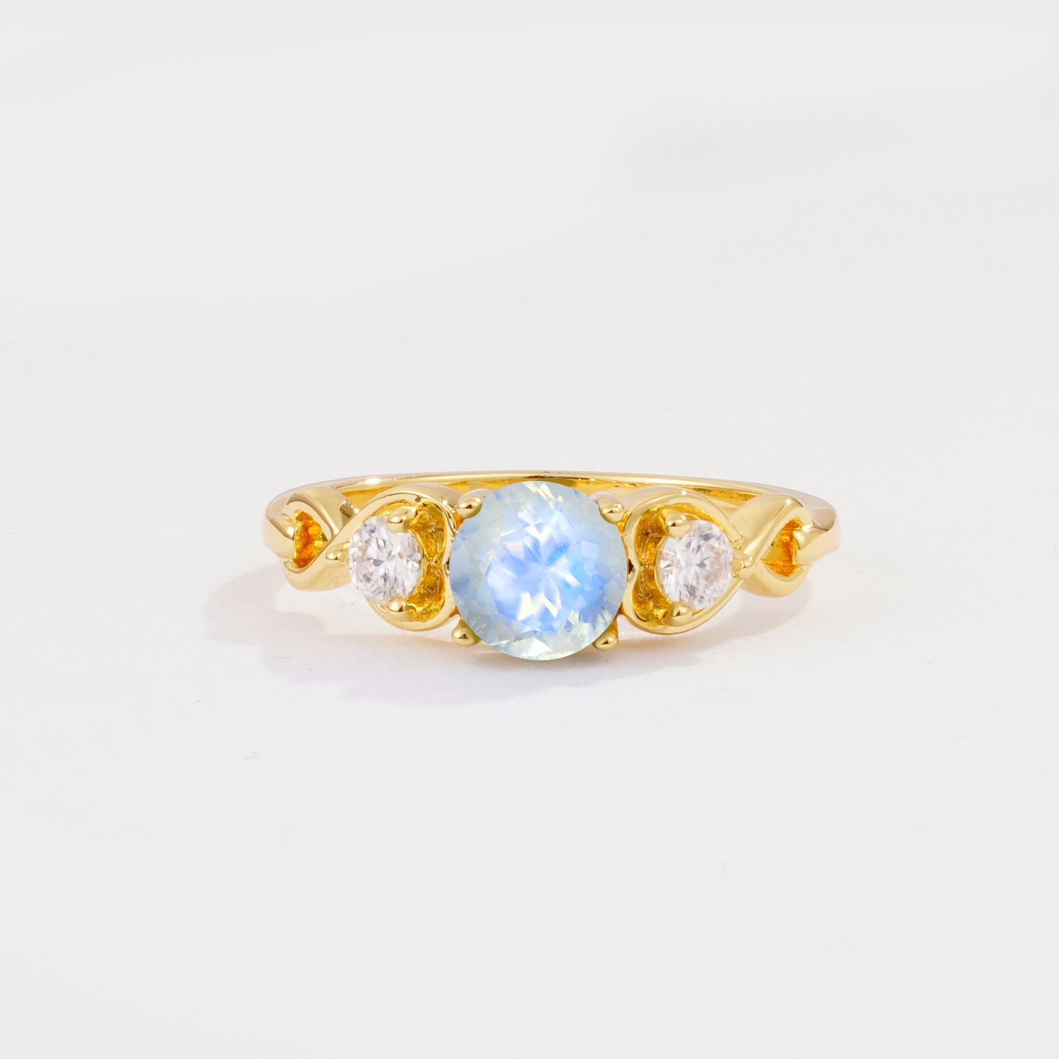 SR10658 Moonstone Ring - Yellow-Gold