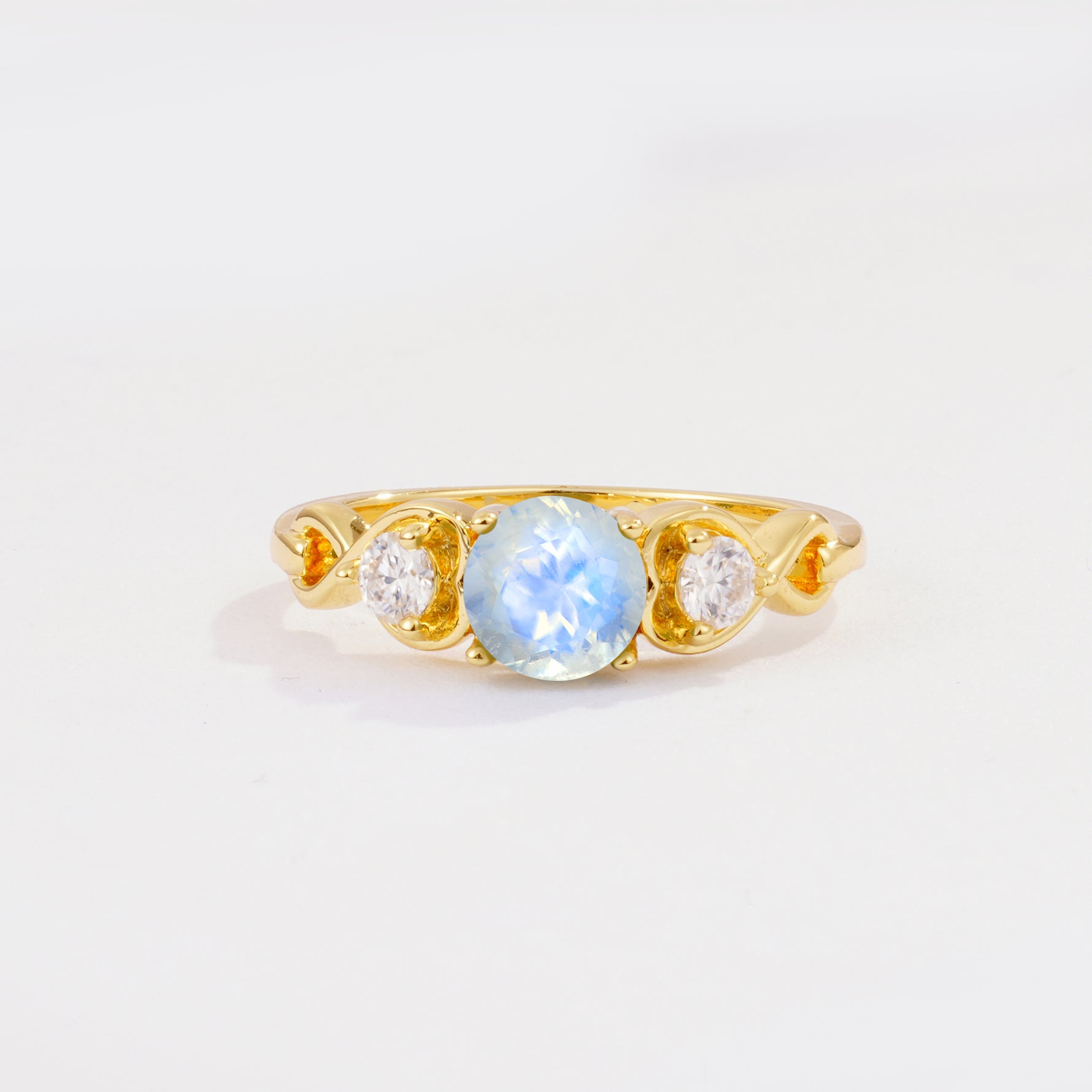 SR10658 Moonstone Ring - Yellow-Gold