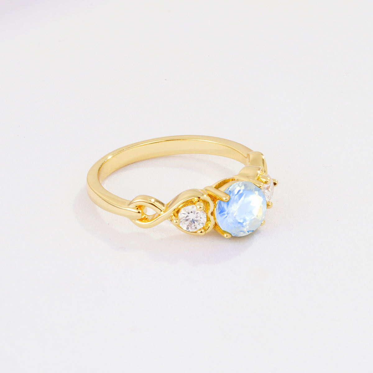 SR10658 Moonstone Ring - White-Gold