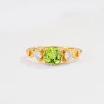 SR10658 Peridot Ring - Yellow-Gold